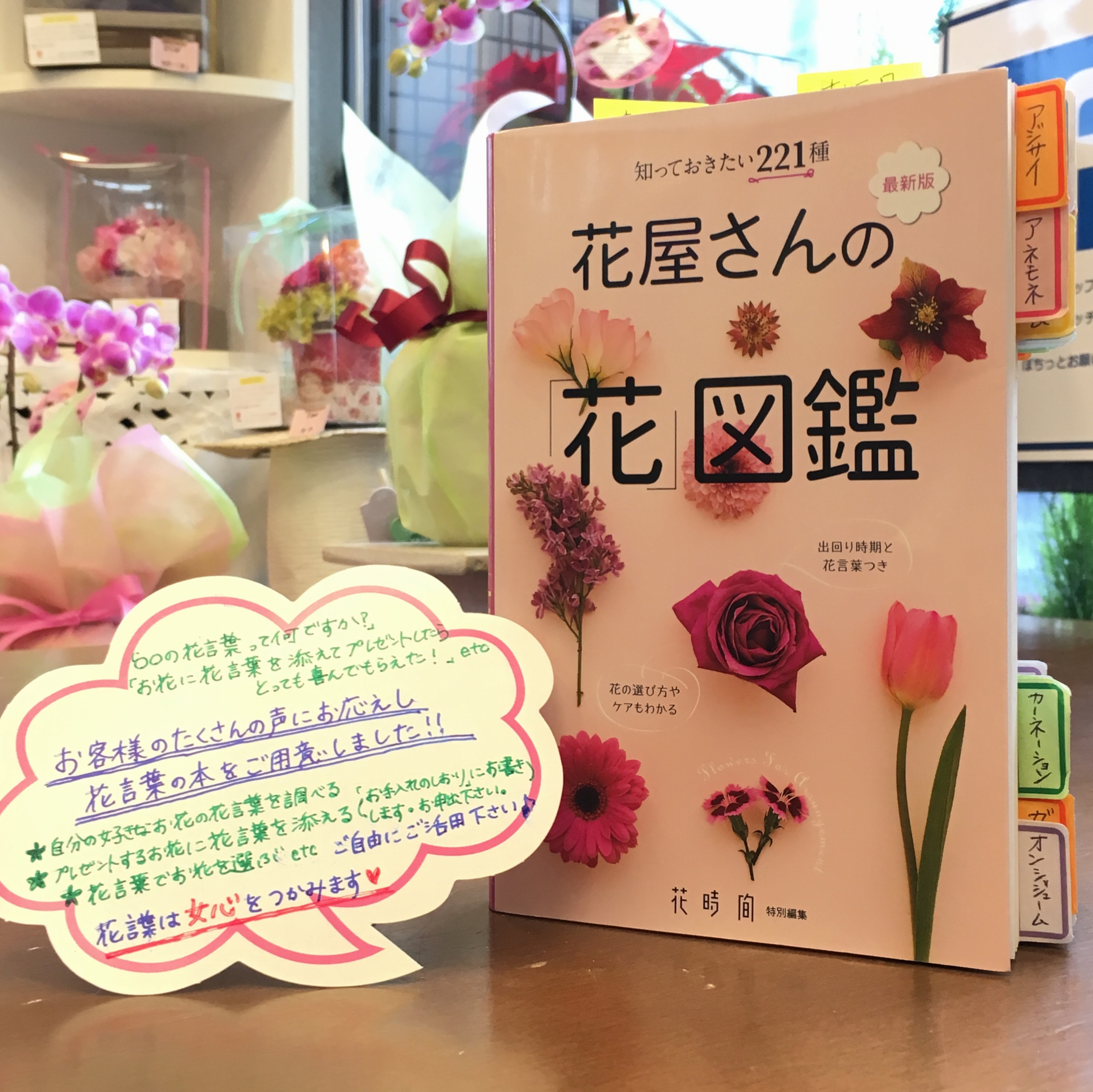 花言葉の意味から、お花を選びたい - 大阪府豊中市の花屋「花の部屋」