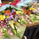結婚祝い　両親への花束